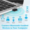 Bluetooth Adapter for PC, UrbanX USB Mini Bluetooth 5.0 Wireless Transfer Dongle for Bluetooth Headphones Windows 10/8.1/8/7 view 3