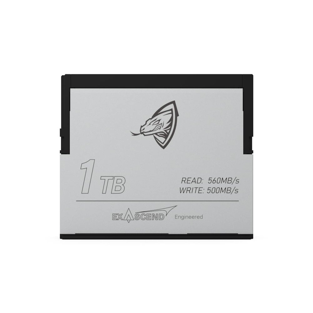 Exascend Archon CFast Card 2.0, Read 560 MB/s, Write 500 MB/s, RED Approved and Compatible with Blackmagic Design, Canon, Hasselblad and Other Cameras