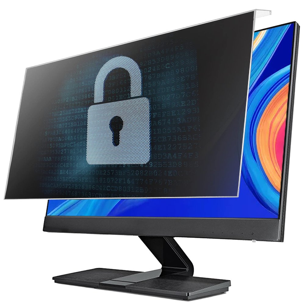 JCSKY Universal Privacy Screen Protector for 17-32 inch Computer Monitor, Easy Hanging Protector Panel, Anti-Blue Light Privacy Film Install and Remove at Any Time,19in(425277mm)