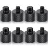 8 Pack Camera Screw Adapter 1/4 Male to 3/8 Female and 3/8 Male to 1/4 Female Camera Screw Adapter for Tripod Stand Microphone Stand Mic Mount, Black view 1