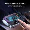 Bluetooth FM Transmitter for Car Wireless Radio Adapter Kit, Hands-Free Calling Dual Microphone, Fast Charging 18W & PD 20W for All Smartphones Audio Players, Supports TF/SD Card and USB Disk view 4
