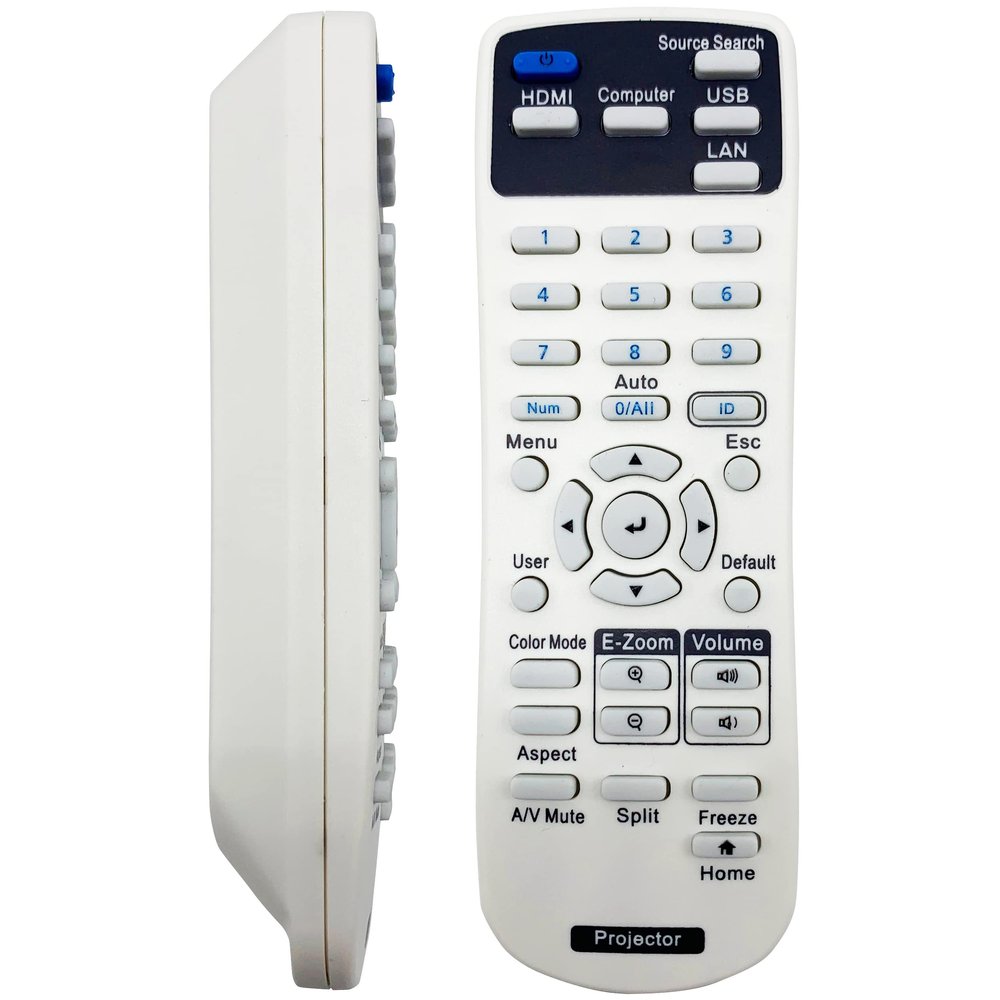 Leankle Remote Controller for Epson Projectors PowerLite EB-750F, EB-755F, EB-800F, EB-805F, EB-L250F, EB-L255F, EB-U50, U50