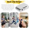 Mp3 Player, Portable Mini MP3 Music Player with Headphone and USB Cable, Back Clip Lossless Sound Music Player for Kids Adults, Support up to 32GB(Silver) view 2