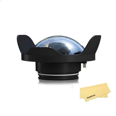 Seafrogs WA005-B Optical Glass 40M/130FT 6" Inch Wide Angle Dry Dome Port for Waterproof Camera Case ( 90mm L 40mm)