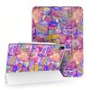 Cavka Case for iPad Pro 13 M4 Air M2 11 2024 4th 10.9 2022 10.2 12.9 10.5 9.7 Mini 6 5 4 3 2 1 Street Anime Japanese Print Magnetic New Snacks Kawaii Closure Food Stand Korean Slim fit Design view 1