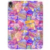 Cavka Case for iPad Pro 13 M4 Air M2 11 2024 4th 10.9 2022 10.2 12.9 10.5 9.7 Mini 6 5 4 3 2 1 Street Anime Japanese Print Magnetic New Snacks Kawaii Closure Food Stand Korean Slim fit Design view 3