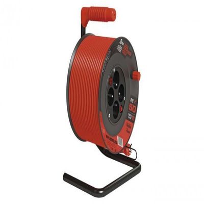 4-socket reel extension cable with/u 50m H05VV-F 3G1.5 IP20 P194504 emos 8592920058190