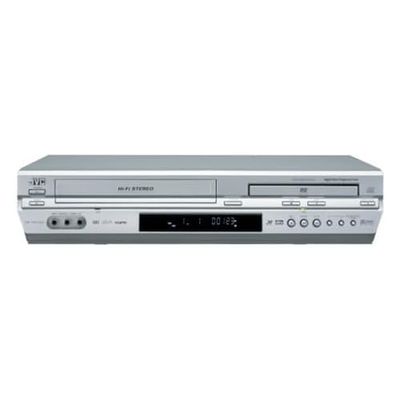 JVC HR-XVC33U Progressive-Scan DVD/VCR Combo , Silver (Renewed)