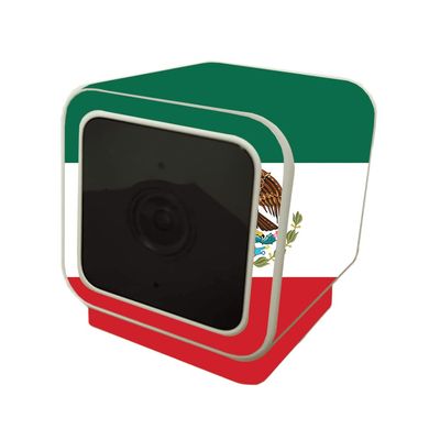 MightySkins Skin Compatible with Wyze Cam V3 - Mexican Flag | Protective, Durable, and Unique Vinyl Decal wrap Cover | Easy to Apply, Remove, and Change Styles | Made in The USA