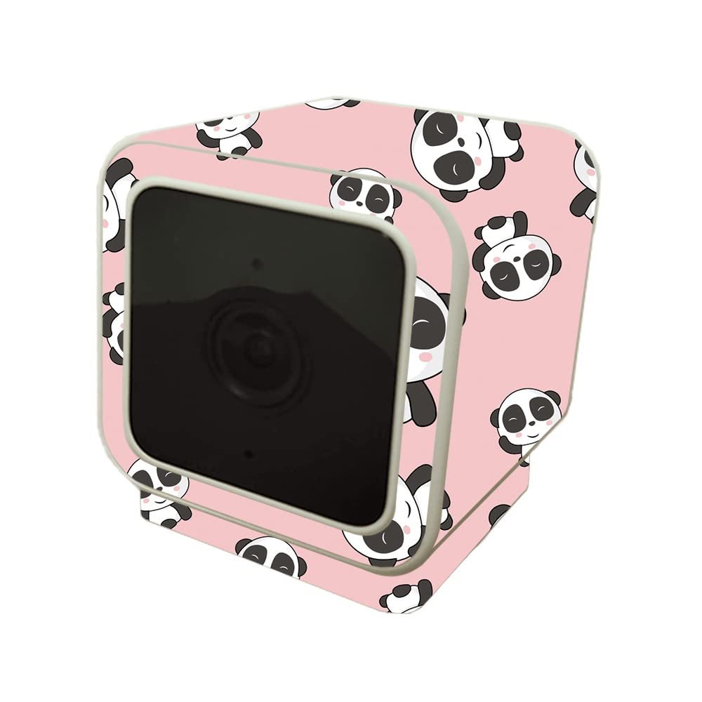 MightySkins Skin Compatible with Wyze Cam V3 - Panda Hello | Protective, Durable, and Unique Vinyl Decal wrap Cover | Easy to Apply, Remove, and Change Styles | Made in The USA