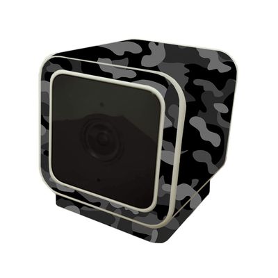 MightySkins Skin Compatible with Wyze Cam V3 - Black Camo | Protective, Durable, and Unique Vinyl Decal wrap Cover | Easy to Apply, Remove, and Change Styles | Made in The USA