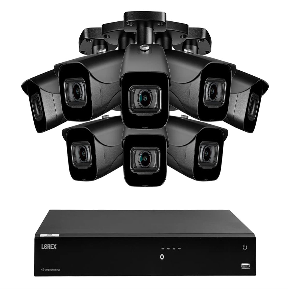 16-Channel Fusion NVR System with 4K (8MP) IP Cameras 8 / Black