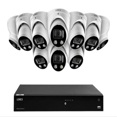 16-Channel 4K Ultra HD Fusion NVR IP System with Smart Deterrence Dome Cameras 10