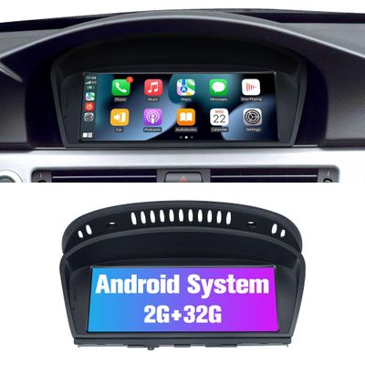 Car GPS Navigator Android 11.0 Auto Stereo for BMW 3 5 Series E90 E60 with iDrive System Retained 8.8 inch IPS Touch Screen, CarPlay (2005-2008 CCC System, Octa Core 2GB RAM 32GB ROM)