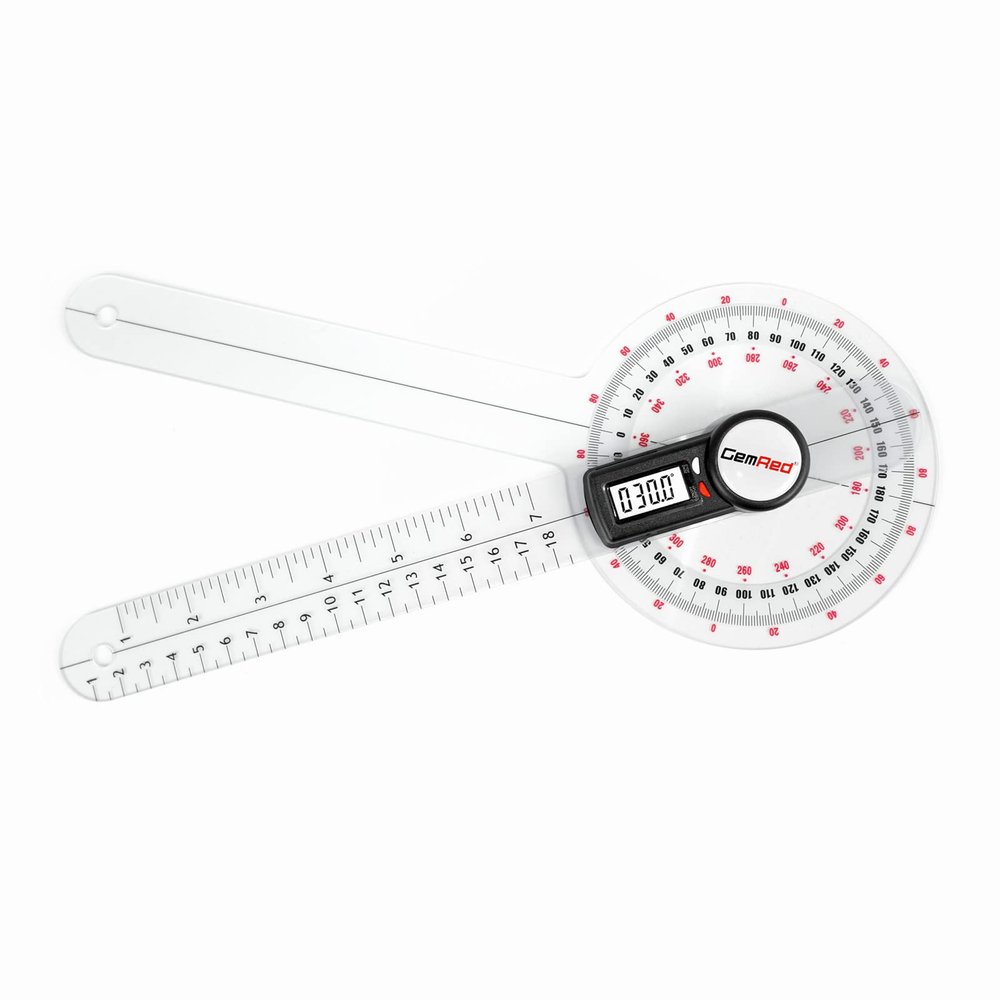 GemRed 12" Digital Goniometer for Joint Range of Motion ROM Measurement(GR311 New Version)