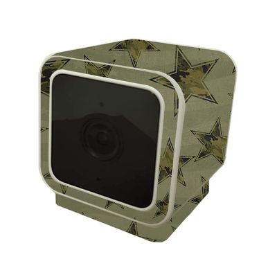 MightySkins Skin Compatible with Wyze Cam V3 - Army Star | Protective, Durable, and Unique Vinyl Decal wrap Cover | Easy to Apply, Remove, and Change Styles | Made in The USA