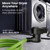 GEARit 3 Prong Dryer Cord, 25 Ft Dryer Extension Cord, NEMA 10-30P to 10-30R, 30 Amp 220V 240V Heavy Duty, 10/3 AWG STW Copper Cable, 3 Prong Dryer Extension Cord for Older Outlets view 2