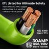 GEARit 3 Prong Dryer Cord, 25 Ft Dryer Extension Cord, NEMA 10-30P to 10-30R, 30 Amp 220V 240V Heavy Duty, 10/3 AWG STW Copper Cable, 3 Prong Dryer Extension Cord for Older Outlets view 4