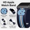 Affinity Bands North Carolina Tar Heels HD Combo Package Compatible with Apple Watch and AirPods Gen 1 & 2 (42/44/45/49mm (46mm Series 11) Short Stripes) view 2