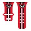Affinity Bands North Carolina State Wolfpack HD Combo Package Compatible with Apple Watch and AirPods Gen 1 & 2 (42/44/45/49mm (46mm Series 11) Long Stripes) view 3