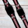 AFFINITY BANDS Ohio State Buckeyes HD Combo Package Compatible with Apple Watch and AirPods Gen 1 & 2 (38/40/41mm (42mm Series 11) Short Stripes) view 2