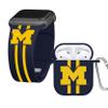 AFFINITY BANDS Michigan Wolverines HD Combo Package Compatible with Apple Watch and AirPods Gen 1 & 2 (38/40/41mm (42mm Series 11) Short Stripes) view 1