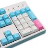 MOLGRIA Milk Cover Keycaps, PBT Key Caps 140 Set for Gaming Keyboard, Cherry Profile Dye Sublimation Custom Keycap Japanese Font for Kailh Cherry MX 104/87/74/61 60 Keyboard ANSI Layout view 3