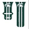 AFFINITY BANDS Michigan State Spartans HD Combo Package Compatible with Apple Watch and AirPods Gen 1 & 2 (42/44/45/49mm (46mm Series 11) Short Stripes) view 3