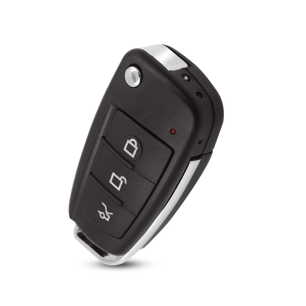 Security Camera Hidden Camera 1080P Car Key Spy Cam Portable DVR Hidden Cam with Night Vision/Motion Detection,Mini Video Recorder Pocket Security Cameras for Indoor/Outdoor No Needed WiFi No Audio