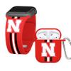 Affinity Bands Nebraska Huskers HD Combo Package Compatible with Apple Watch and AirPods Gen 1 & 2 (42/44/45/49mm (46mm Series 11) Short Stripes) view 1