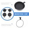 3Pcs Rubber Objective Lens Cover Eyepiece Flip- Open Scope Cover for Binoculars Telescope Accessories (Black) view 3