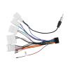 ViaBecs 16PIN Car aftermarket Radio Wiring Harness for Toyota Camry RAV4 Corolla Tundra Highlander Car Stereo Wire Harness Power Cable Support Android Head Unit Steering Wheel Control view 1