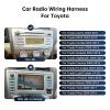 ViaBecs 16PIN Car aftermarket Radio Wiring Harness for Toyota Camry RAV4 Corolla Tundra Highlander Car Stereo Wire Harness Power Cable Support Android Head Unit Steering Wheel Control view 2