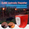 LAFEINA 2 Pack Solar Security Alarm Lights, 129dB Gunshot Sounds & Dog Barking Sound & Light Strobe Light Warning Lamp for Outdoor Farm Barn, Villa Yard view 4