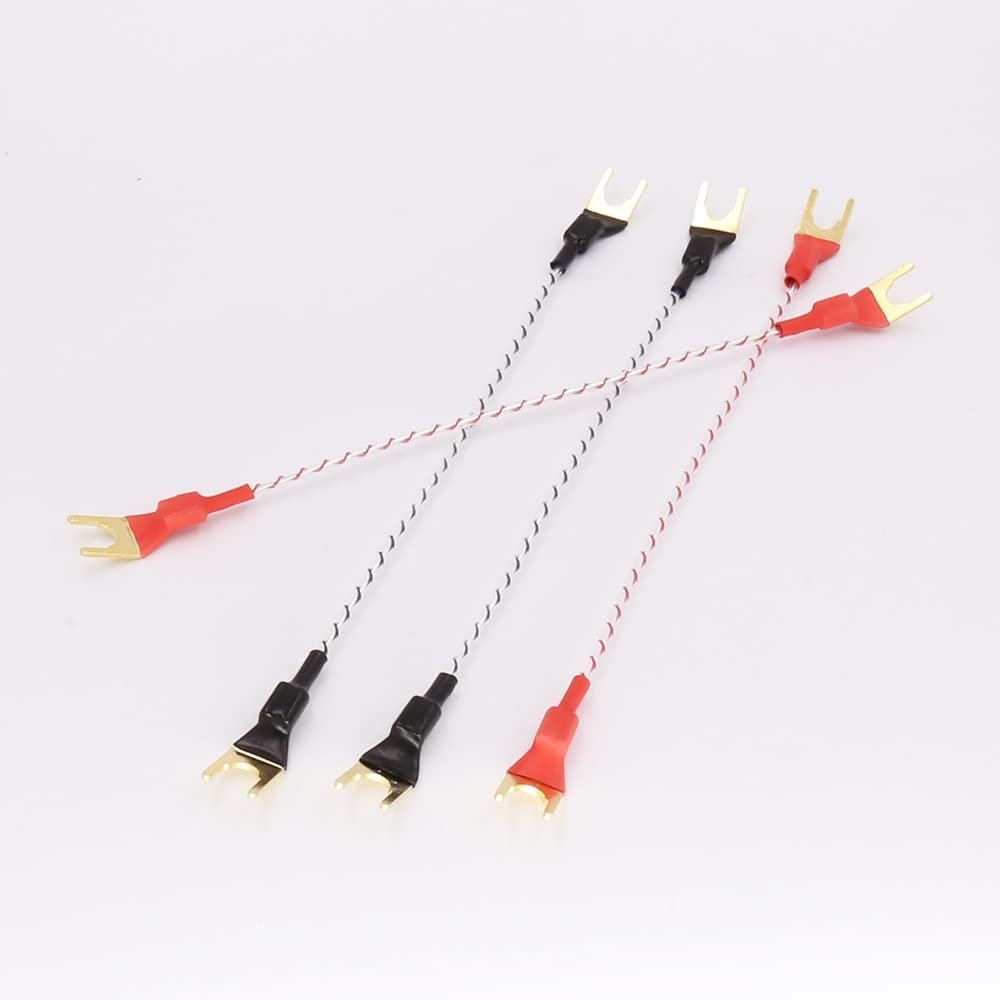 Hi-End Speaker Jump Cable Bridge Cable for Speakers Silver Plated 4PCS/Set (Length : 15cm)