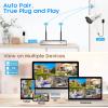 5MP Wireless Security Camera System No Hard Drive, 8 Channel Surveillance NVR Kits and 4pcs Super HD 5MP Outdoor Indoor WiFi Bullet Camera for Home Full Color Night Vision (3MP) view 2