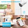 5MP Wireless Security Camera System No Hard Drive, 8 Channel Surveillance NVR Kits and 4pcs Super HD 5MP Outdoor Indoor WiFi Bullet Camera for Home Full Color Night Vision (3MP) view 4