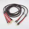 Electric Speaker Cable HiFi Audiophile Cable Banana to pin Banana Plug Biwire Loudspeaker Wire Audio Line (Length : 1.5m) view 2