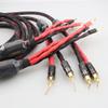 Electric Speaker Cable HiFi Audiophile Cable Banana to pin Banana Plug Biwire Loudspeaker Wire Audio Line (Length : 1.5m) view 3