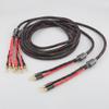 Electric Speaker Cable HiFi Audiophile Cable Banana to pin Banana Plug Biwire Loudspeaker Wire Audio Line (Length : 2m) view 1