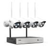 5MP Wireless Security Camera System No Hard Drive, 8 Channel Surveillance NVR Kits and 4pcs Super HD 5MP Outdoor Indoor WiFi Bullet Camera for Home Full Color Night Vision view 1