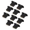 LiebeWH RC Battery Connectors Set 10 Pairs MPX 13.050/13.051 Black Octagonal Plugs Gold Plated Contacts for RC Cars Drone Battery view 1