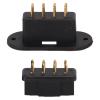LiebeWH RC Battery Connectors Set 10 Pairs MPX 13.050/13.051 Black Octagonal Plugs Gold Plated Contacts for RC Cars Drone Battery view 2