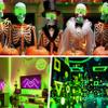 Flexible Led Panel,Electroluminescent Panel Sheet EL Tape Cuttable Soft for Mask Eye Cosplay Party Decor DIY-Continuous/Slow Flash/Fast Strobe 10x10cm (lightgreen, 10x10) view 3