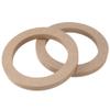 X AUTOHAUX 2 Pcs 5" Universal Wooden Car Speaker Subwoofer Mounting Spacer Rings Adapter Bracket Holder Plate view 1