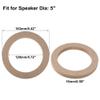 X AUTOHAUX 2 Pcs 5" Universal Wooden Car Speaker Subwoofer Mounting Spacer Rings Adapter Bracket Holder Plate view 3