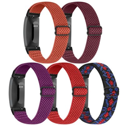 enkic Elastic Watch Band Compatible with Fitbit Inspire /3/2/HR/Ace 2/3, Soft Nylon Sport Wristband Replacement Straps For Women & Men