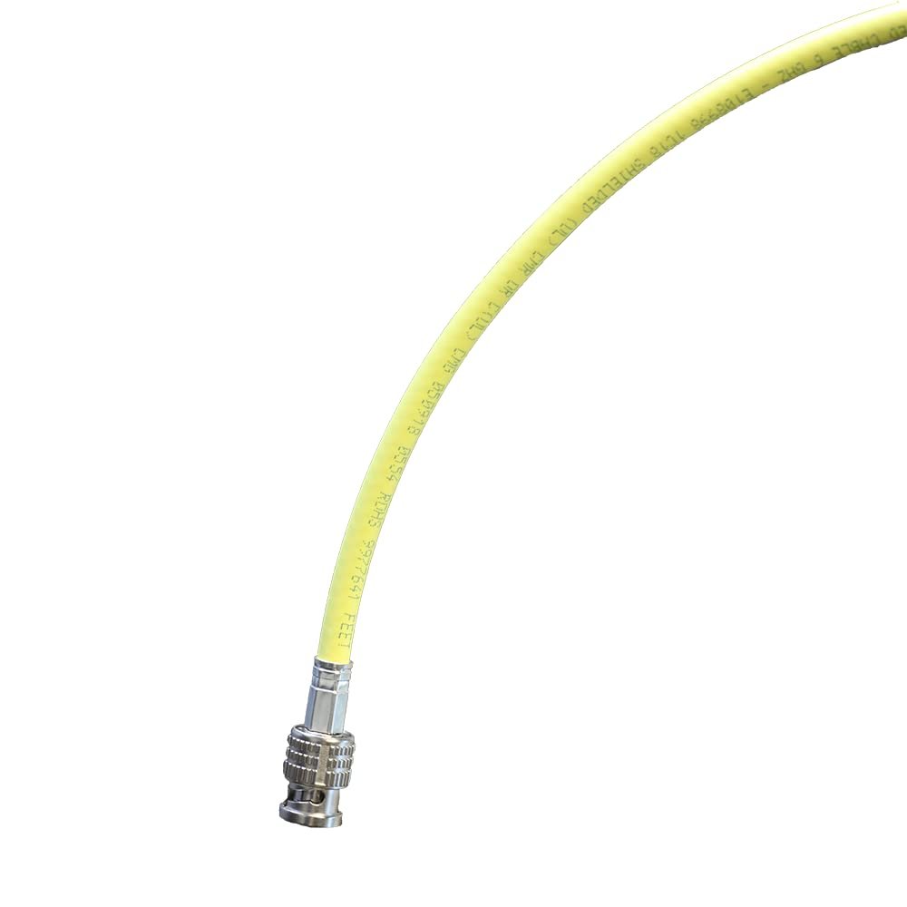 Blue Jeans Cable 3G/6G SDI Cable, RG6 (18AWG) Sized, with Canare BNCs (200 Foot, Yellow)