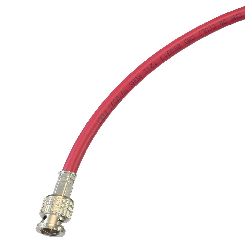 Blue Jeans Cable 3G/6G SDI Cable, RG6 (18AWG) Sized, with Canare BNCs (75 Foot, Red)