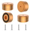 Tertullus 4 Pcs Speaker Feet Isolation 40x20mm Turntable Feet Aluminum Platform Speaker Spike Stand Floor Protectors Dampening Pad with Rubber Ring for Hi-fi Equipments view 1